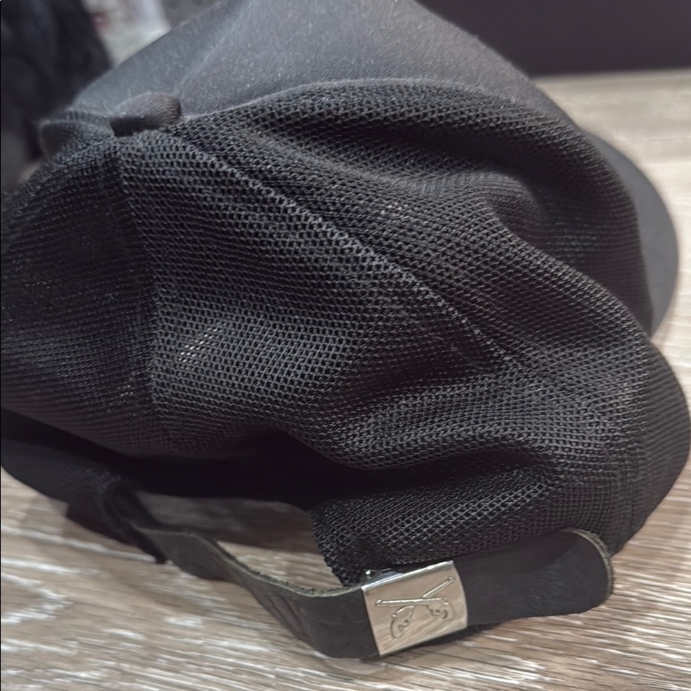 Black Rhinestone Mastermind Embellished Cap. - Picture 3 of 4